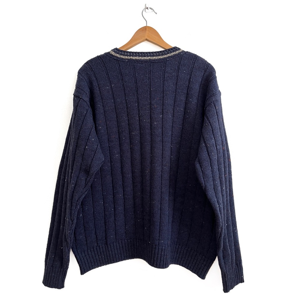 Northern Elements Oversized Wool Blend Crew Neck Knit Sweater - Picture 2 of 11